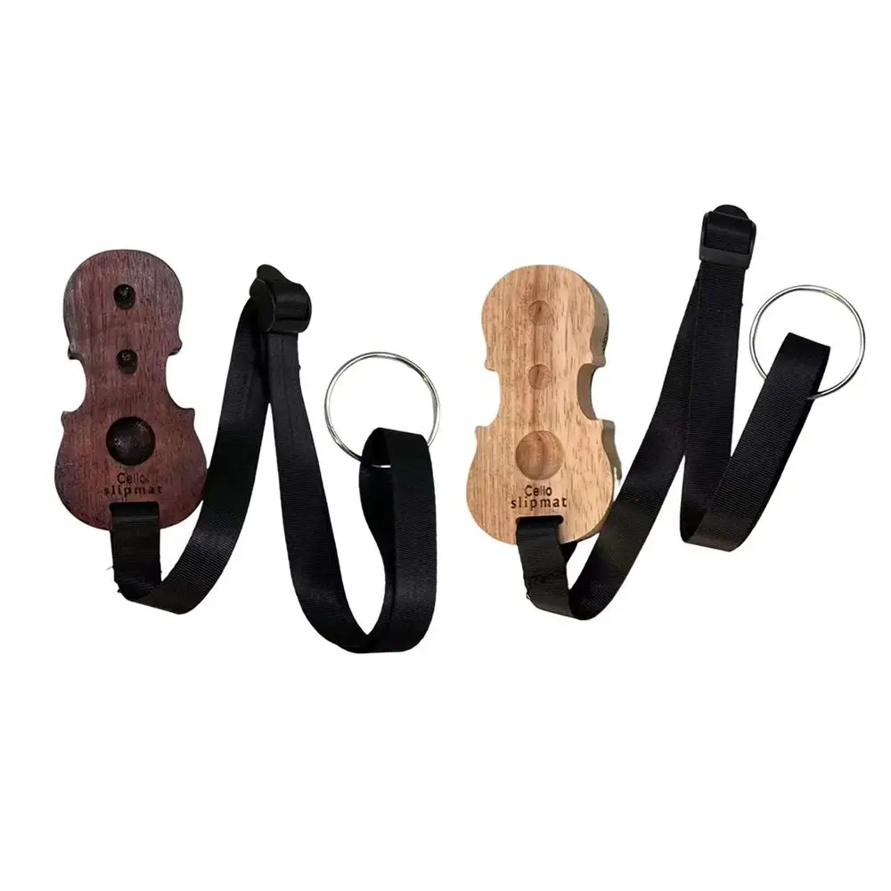 Durevole tappetino per violoncello in legno cinturino regolabile accessori per violoncello dispositivo antiscivolo per violoncello tappo per perno terminale per violoncello