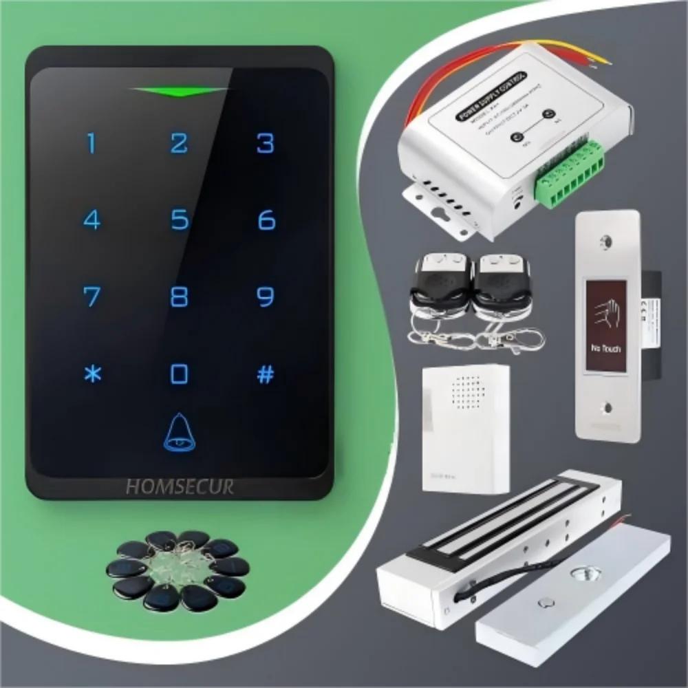 HOMSECUR IP66 Tuya APP WIFI RFID Access Control Set Waterproof 180KG Magnetic Lock