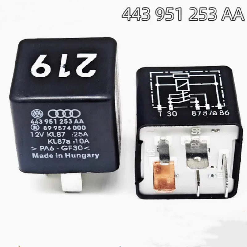 

1 шт. АВТОМОБИЛЬНОЕ РЕЛЕ No 2119 443 951 253 AA Подходит для Audi A4A6LA8 Volkswagen Tourist Passat
