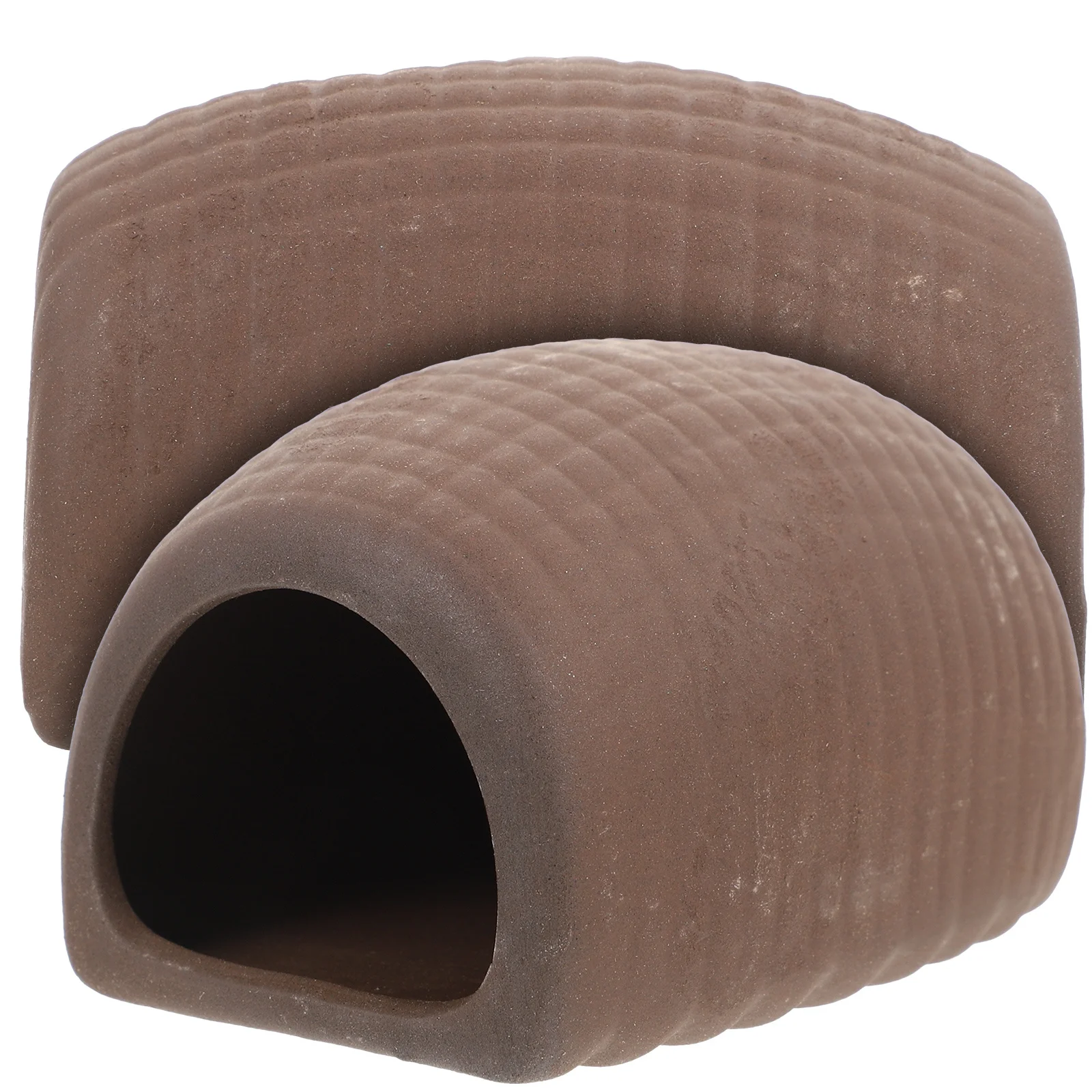 

2Pcs Premium Ceramic Fish Cave Natural Modeling Aquarium Decor Shrimp Hideout Tank Breeding Spot Compact Desktop Aquatic