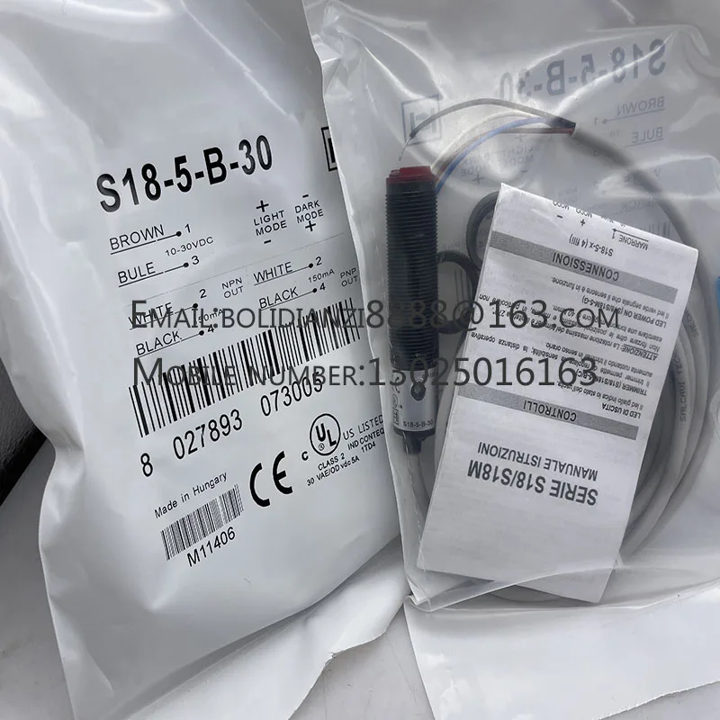 

The brand-new original sensor S18-5-B-30 warranty for one year in stock