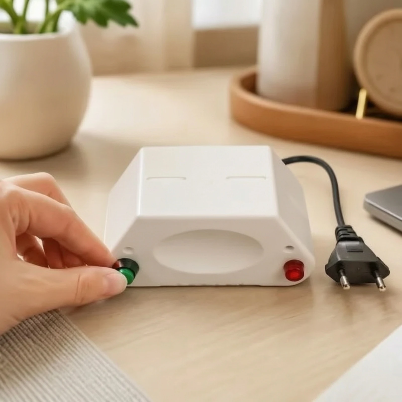 Watch Demagnetizer with Pass-Through Opening Compact Watch Demagnetizer Electrical Degausser Practical Device Portable
