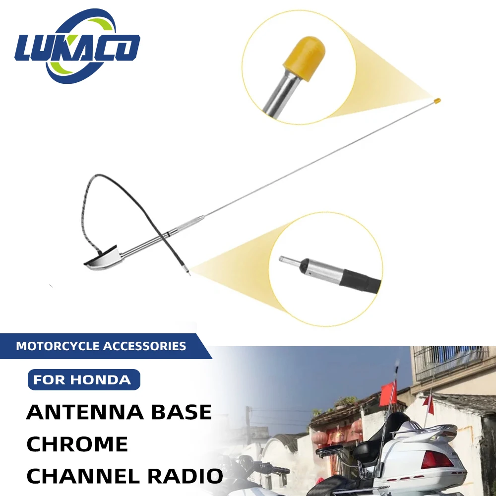 

Motorcycle Channel Radio Antenna Base Motocross Accessories For Honda Goldwing 1800 GL1800 2001-2017