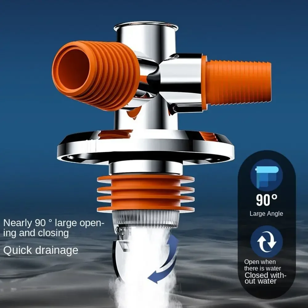 

Anti Odor Kitchen Bathroom Downpipe Joint Washing Machine Floor Drain Joint Adapter Thread Hose Connector Water Purifier Filter