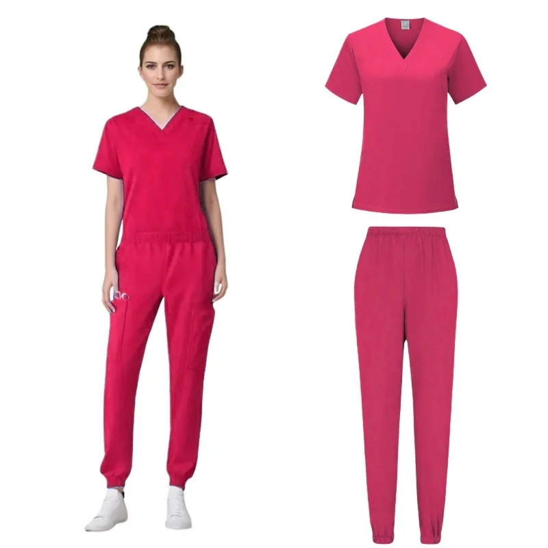 Forniture colorate elastico Yoga cintura donna Scrub Set uniformi Scrub medico accessori ospedalieri tuta da infermiera