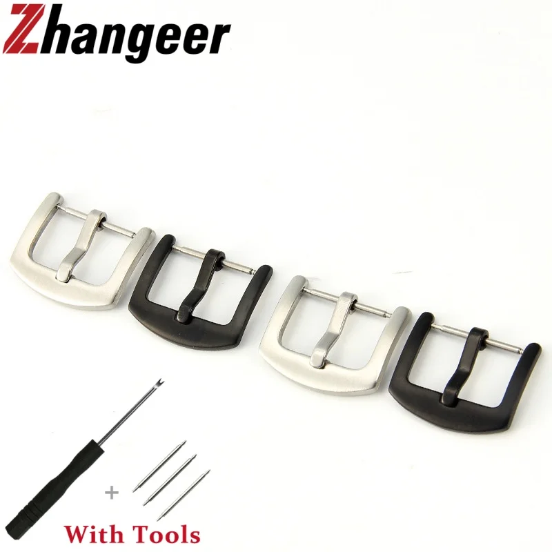 16mm 18mm 20mm 22mm 24mm 304L Stainless Steel Watch Buckle Replacement for Universal Leather Watch Strap Metal Watch Clasp