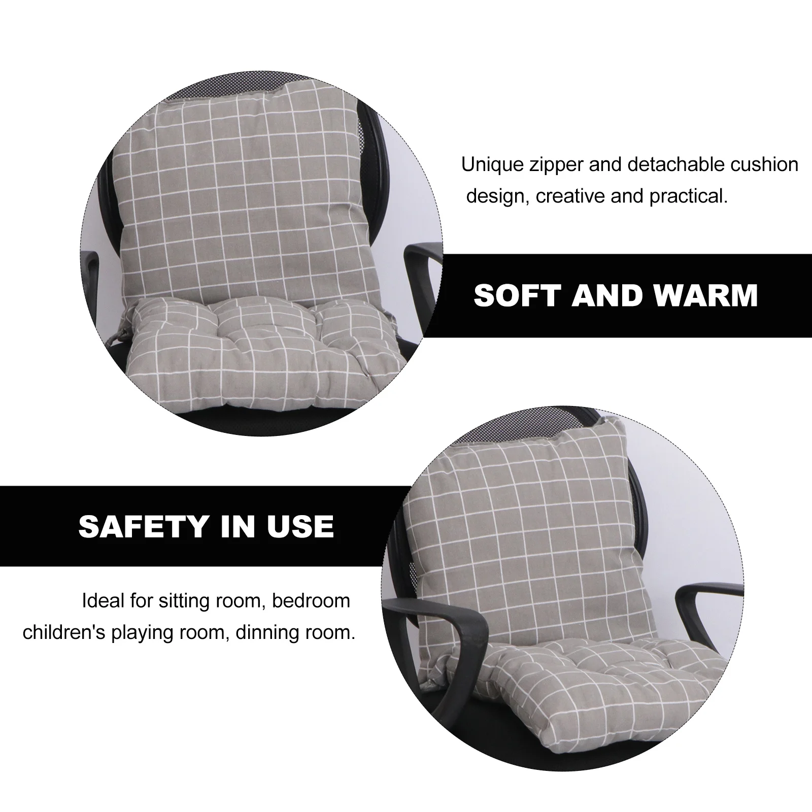 

1pc Cotton Linen Thickened Home Sitting Pad For Sitting Cushion Bedroom Dining Room One-Piece Chair Cushion