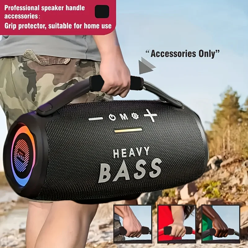 JBi Subwoofer Handheld-Armband Schwarzer Stoff Langlebig Komfortabel Geeignet für Auto-Audio Oster-Weihnachtsgeschenk – Detail 3