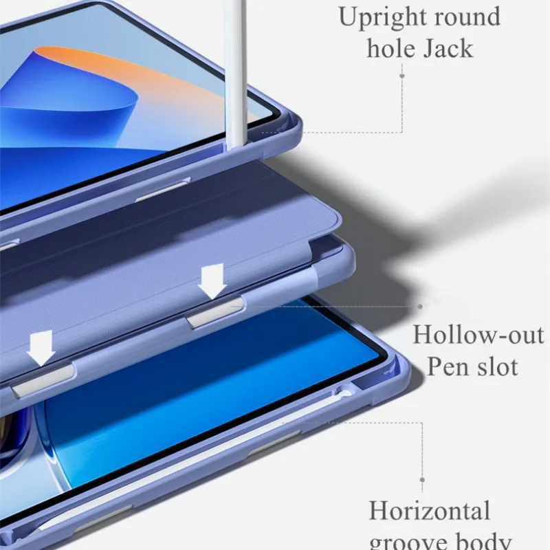 화웨이 메이트패드 2023 11.5 인치 태블릿 커버, 메이트패드 SE 10.4 프로 11 2022 T10s 연필꽂이 케이스, 메이트패드 에어 11.5 인치