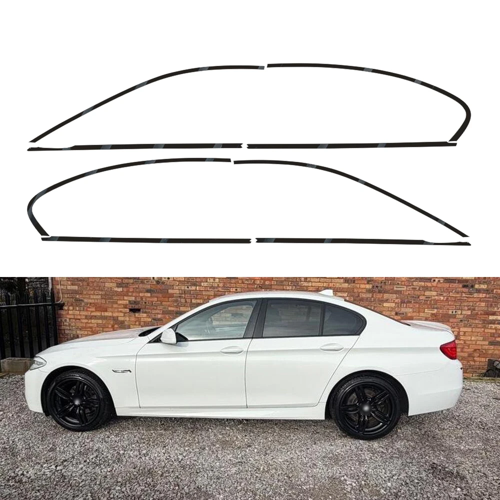 

Glossy/Matte Black Chrome Delete Sticker for BMW 5 Series F10 2011-2017 Sedan Car Window Exterior Trim