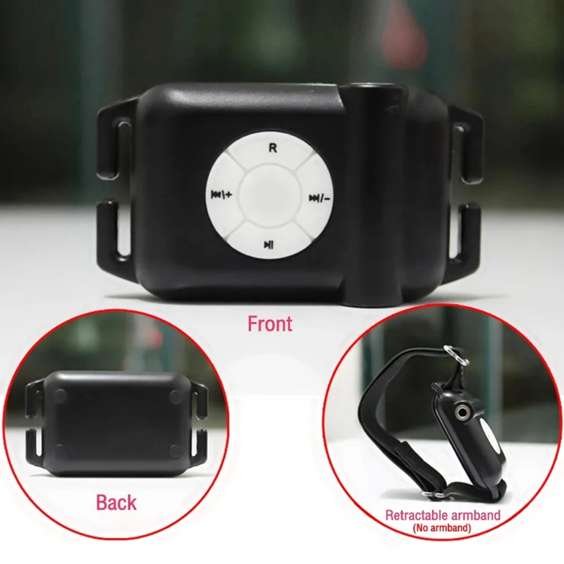 휴대용 MP3 플레이어, IPX8 방수, MP3 음악 플레이어, FM 라디오, 이어폰 포함, 수영 러닝 다이빙 워크맨용, 8G