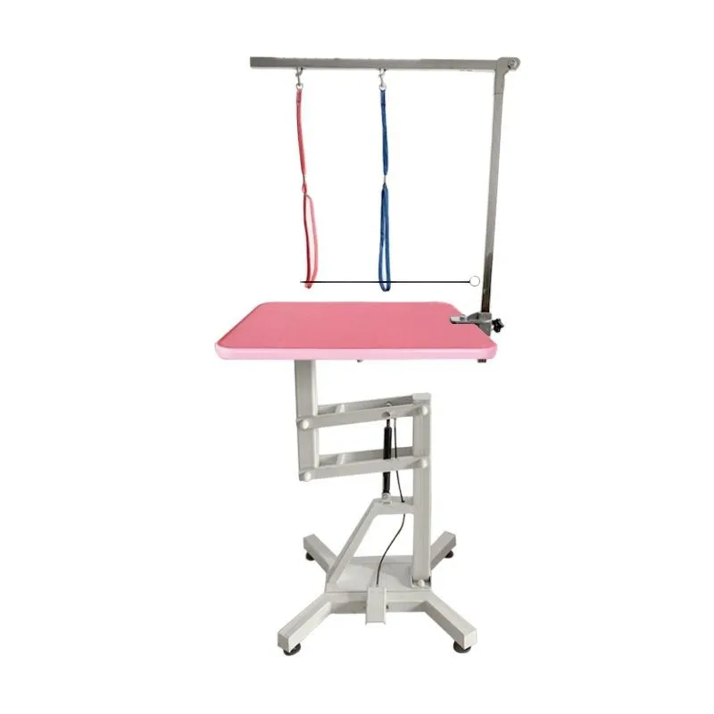 Round beauty table Shearing and lifting rotating pet store Pet beauty table for cats and dogs Simple styling beauty table