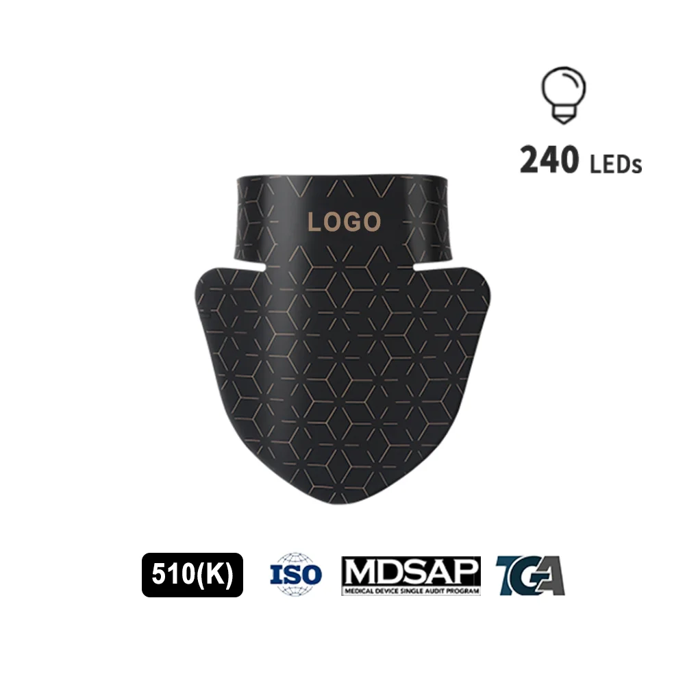 New Trends 460nm 590nm 630nm 850nm Red Light Led Light Therapy Neck Mask