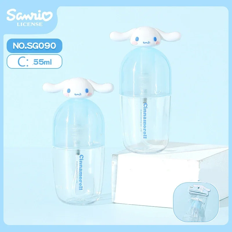 Sanrio Separately Bottled Travel Shower Gel Press Type Cinnamoroll Bottled Empty Spray Portable Small Lotion Girl Business Trip