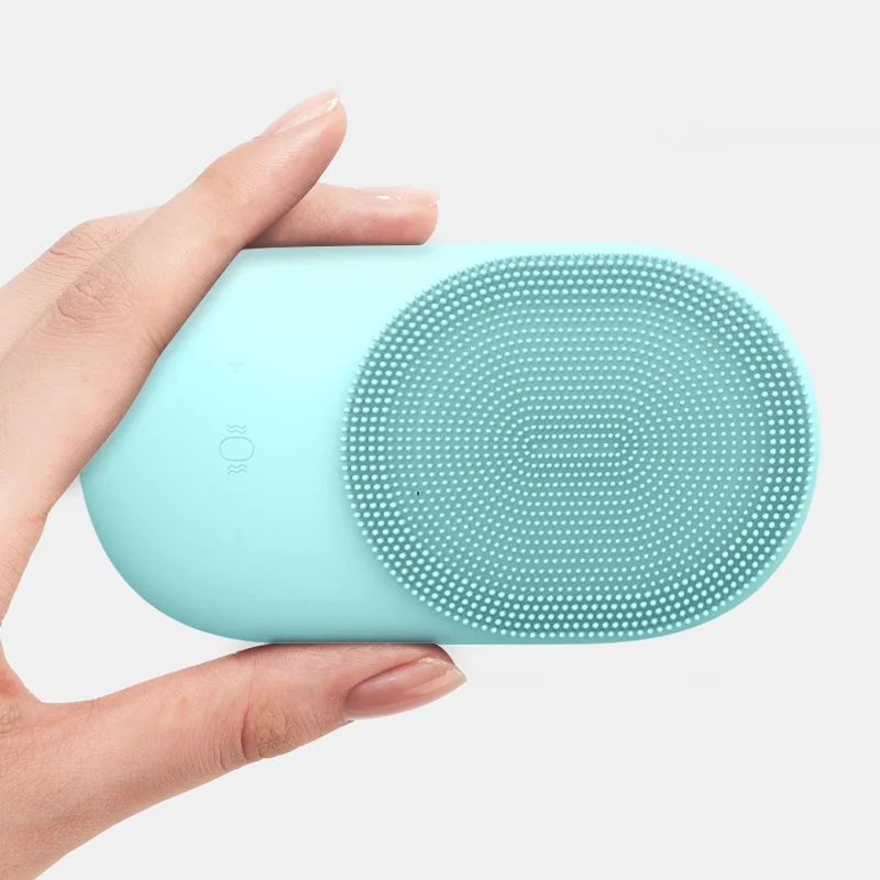 Akumulatorowy Sonic Face Cleanser Mycie masażu skóry Ultradźwiękowa silikonowa elektryczna mini szczoteczka do oczyszczania twarzy