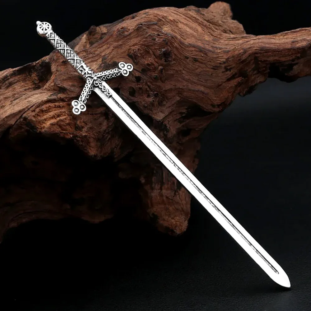 Nordic Fashion Medieval Viking Moon Phase Sword Hairpin Female Myth Animal Totem Amulet For Men Lovers Fashion Jewelry Gifts