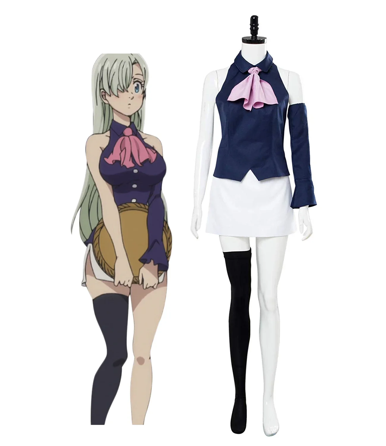 

The Seven Deadly Sins Elizabeth Liones Cosplay Costume Custom Made