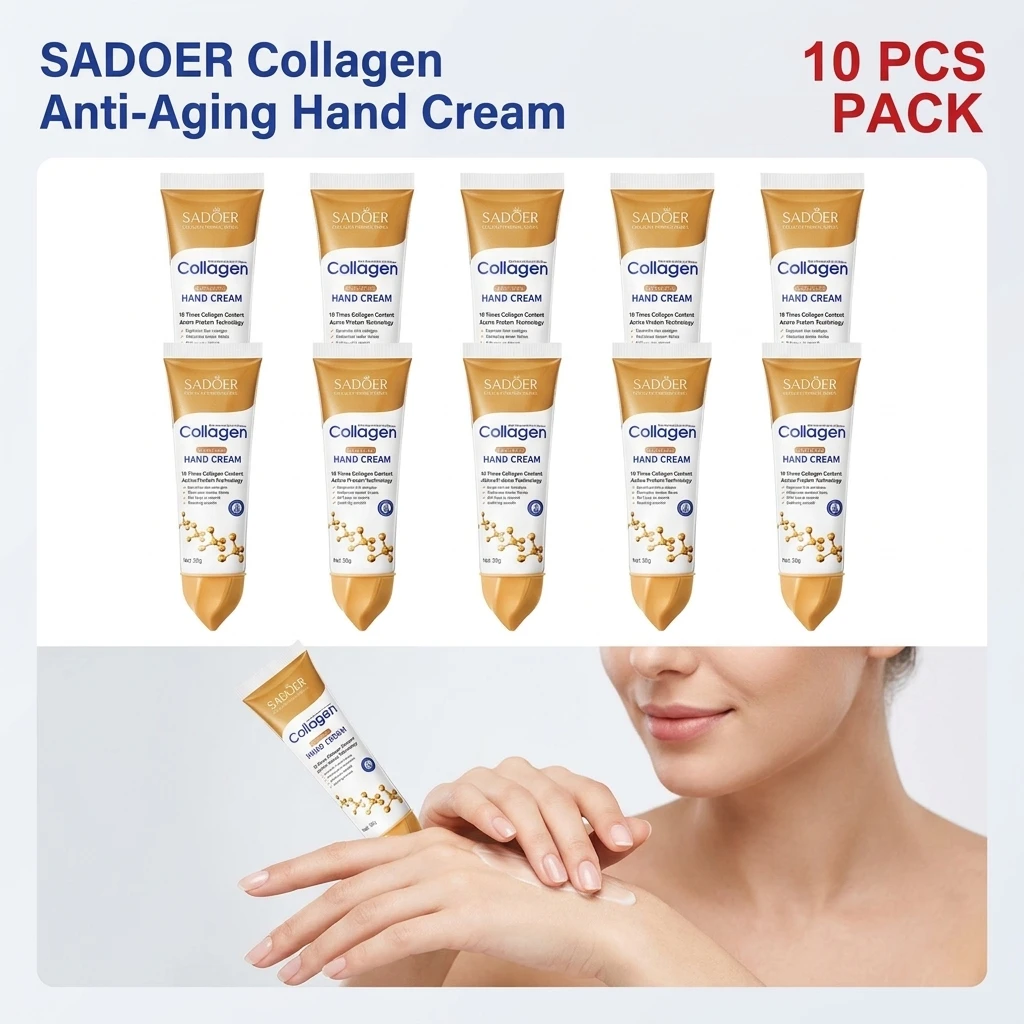 SADOER 30g Collagen Anti-Wrinkle Hand Cream Moisturizing Anti-Cracking Autumn Winter Hand Care Skincare Product