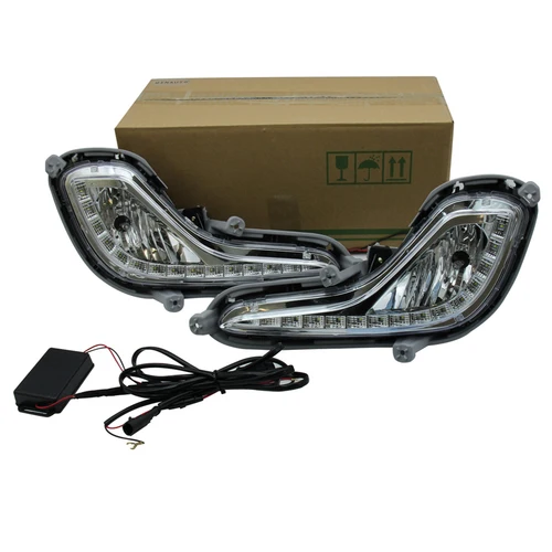 Para Hyundai Accent 2012 2013 2014 2015 2016 2017 DRL LED luz de circulación diurna lámpara antiniebla coche Auto faro impermeable luces diurnas