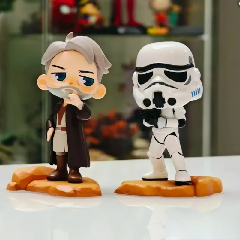 

Hot Sale Star Wars Series Figurines Blind Boxes Black Warrior Trendy Toys Gifts And Ornaments Desktop Ornament Toys In Stock