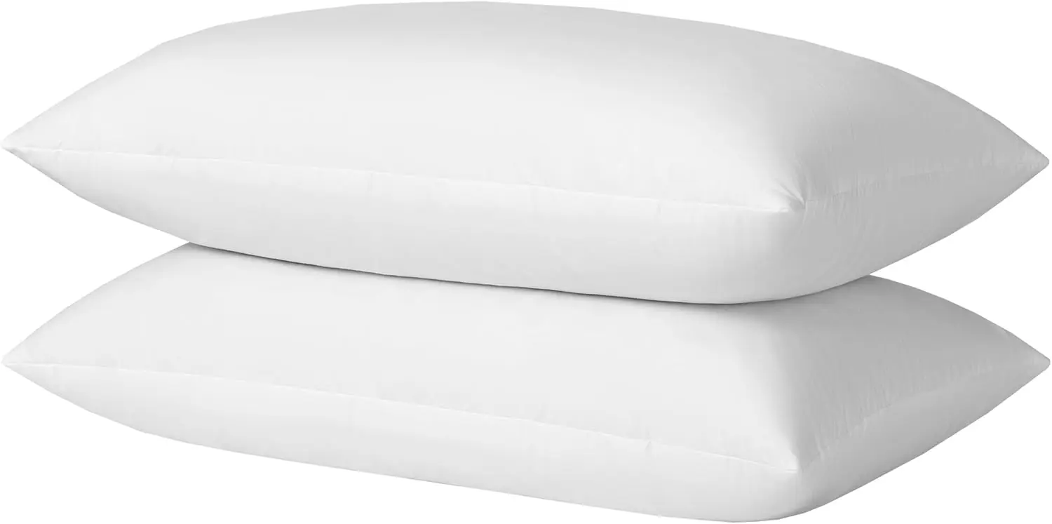 

Подушки премиум-класса из гусиного пера и пуха, с хлопковым чехлом, размер King Size 20x36, комплект из 2 штук для комфортного сна