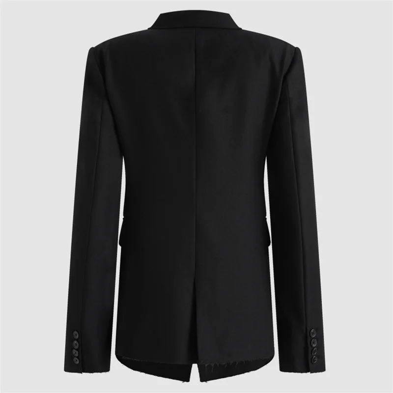 women's jacket New autumn 2026 double breasted slim fit women's coat Asymmetric placket women's suit jacket y2k women's blazer