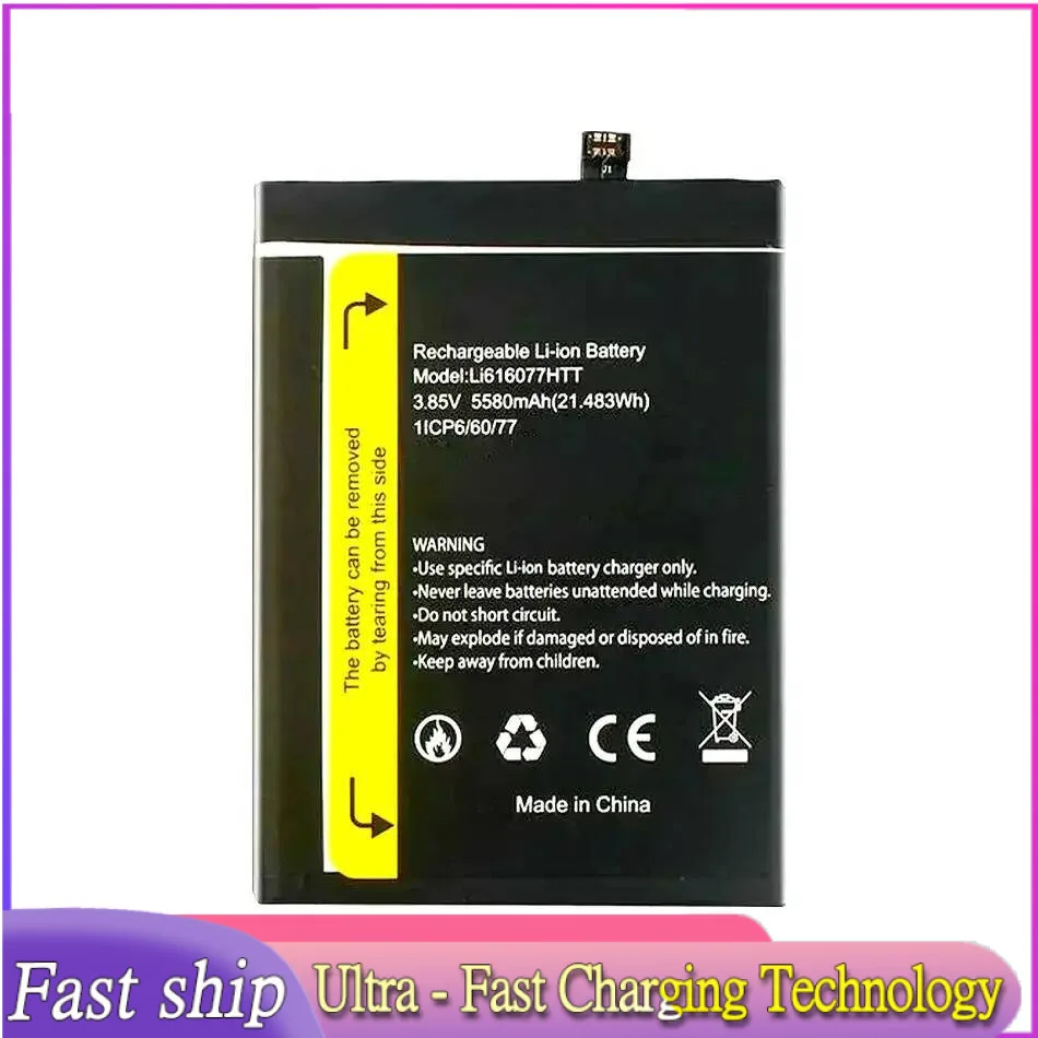 

For Blackview BV4900 Bv4900pro Li616077htt Bv4900 5580Mah Mobile Phone Battery Reliable Power