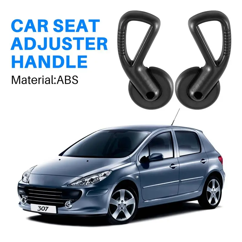 A13F-Car Left+Right Seat Adjuster Knob Lever Seat Armrest Handle For  206 207 Citroen C2 9638799977 890586