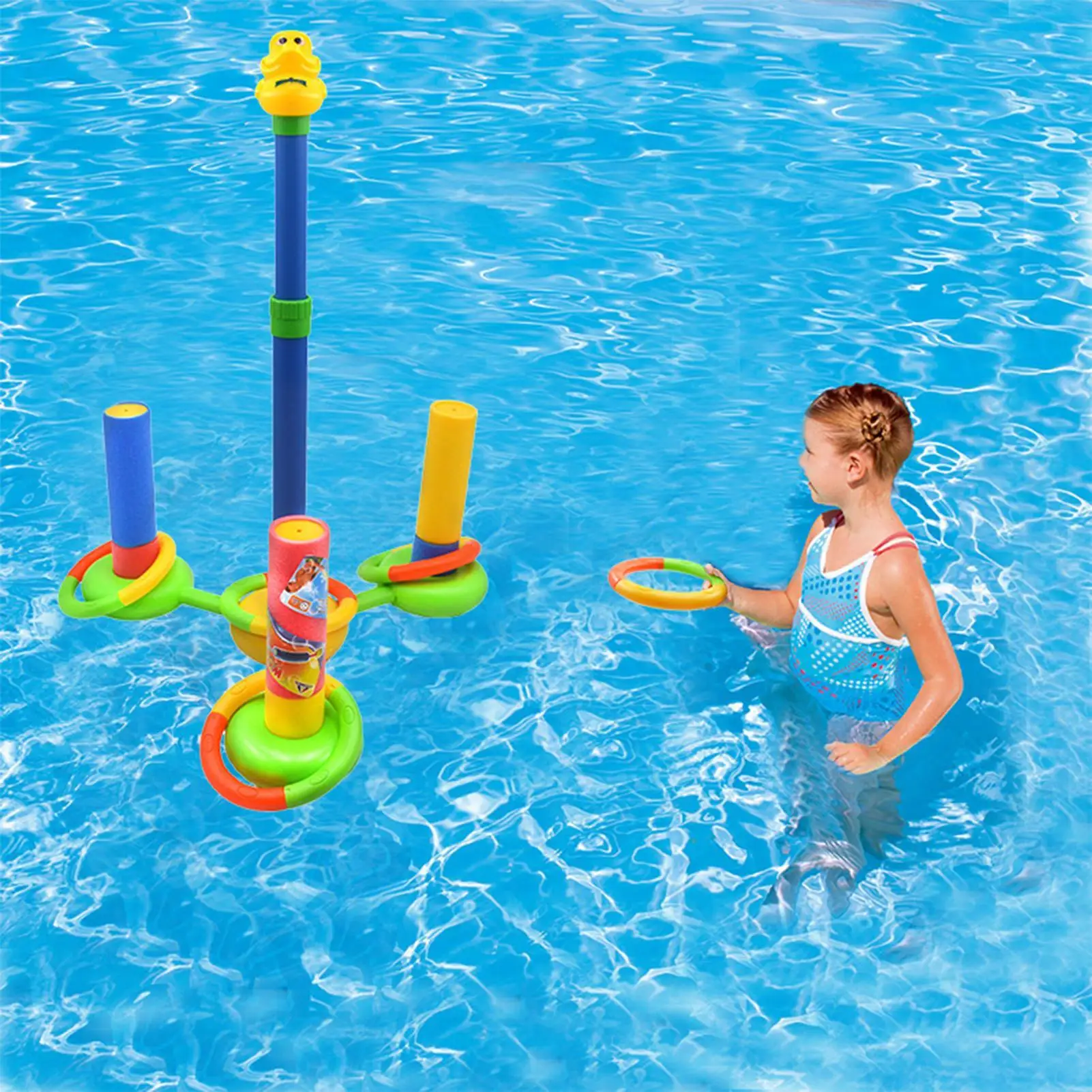 Squirt – pulvérisateur d'eau, activités d'arrière-cour avec anneau de lancer, jeux de plein air pour jardin, pelouse, plage, fête, enfants, filles et garçons, natation
