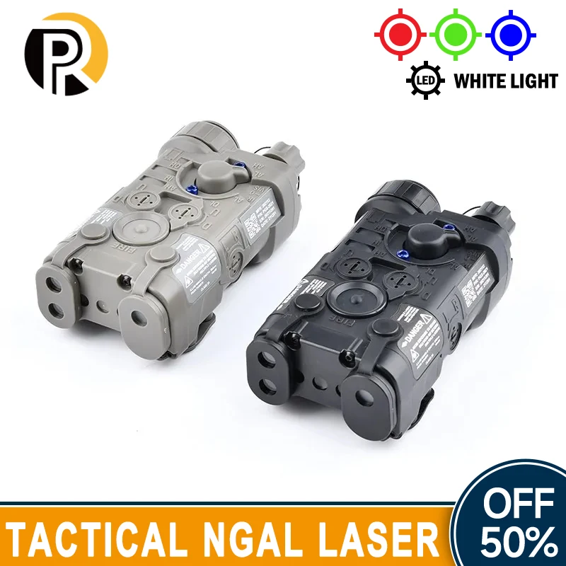 WADSN Tacitcal NGAL Pointer Red Green Blue Dot Sight WhiteLED Scout Airsoft Hunting Weapon Light Fit 20mm Rail Laser Indicator