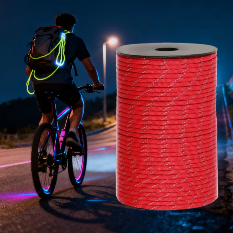 50/100 متر متعددة الوظائف 7 الأساسية عاكس 550 حبل باراكورد 4 مللي متر التخييم بقاء Edc في الهواء الطلق المظلة الحبل الحبل الإنقاذ حبل