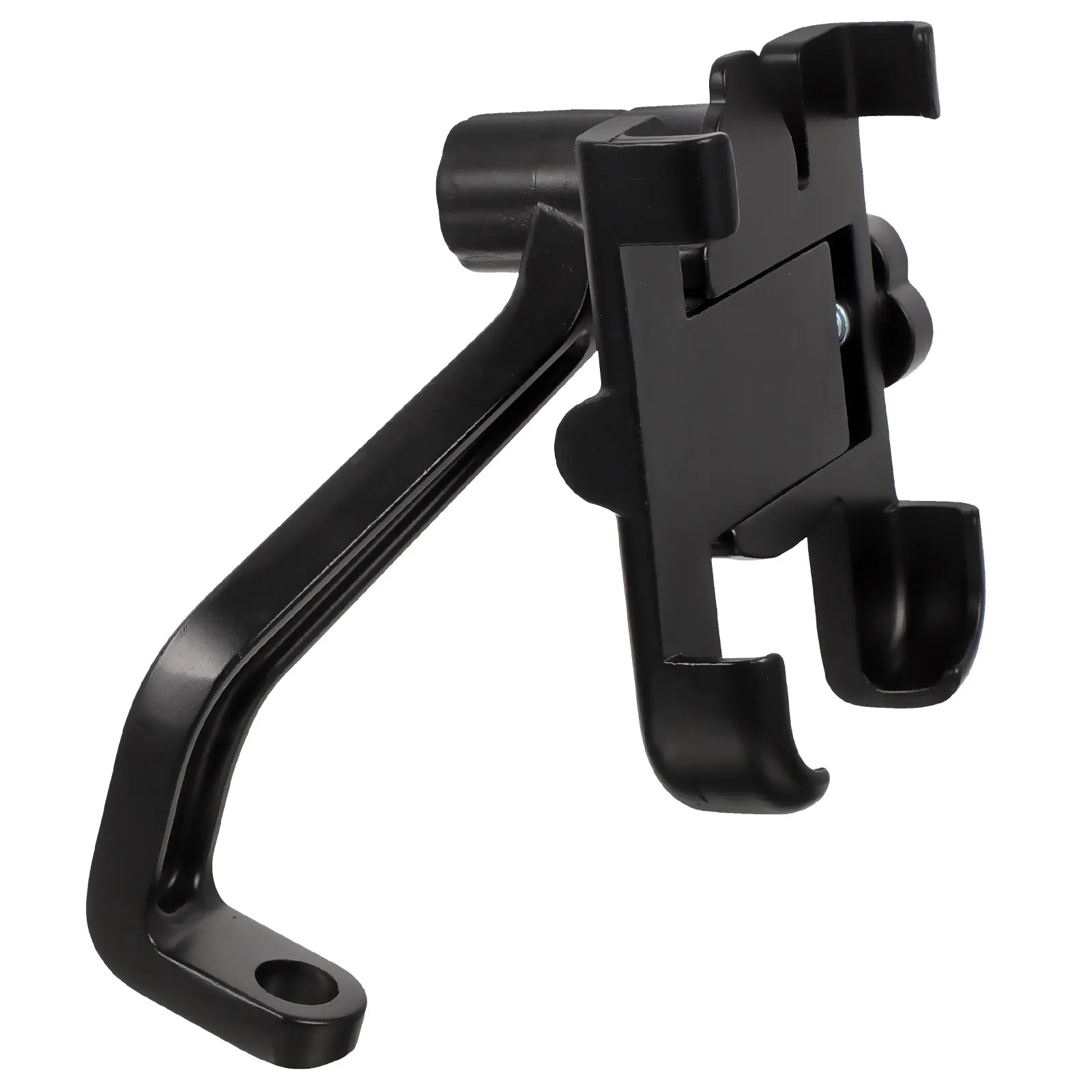 

1Pcs Aluminum Alloy Phone Stand Multi-Functional Adjustable Motorcycle Bike Rearview Mirror Mount for 6-10Cm Phones Black