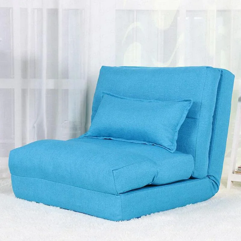 Hot Sale Lazy Sofa, Creative Folding Couch, Living Room Fabric Sofa Bed, Dormitory Single Seat, Small Apartment Stylish Comfort