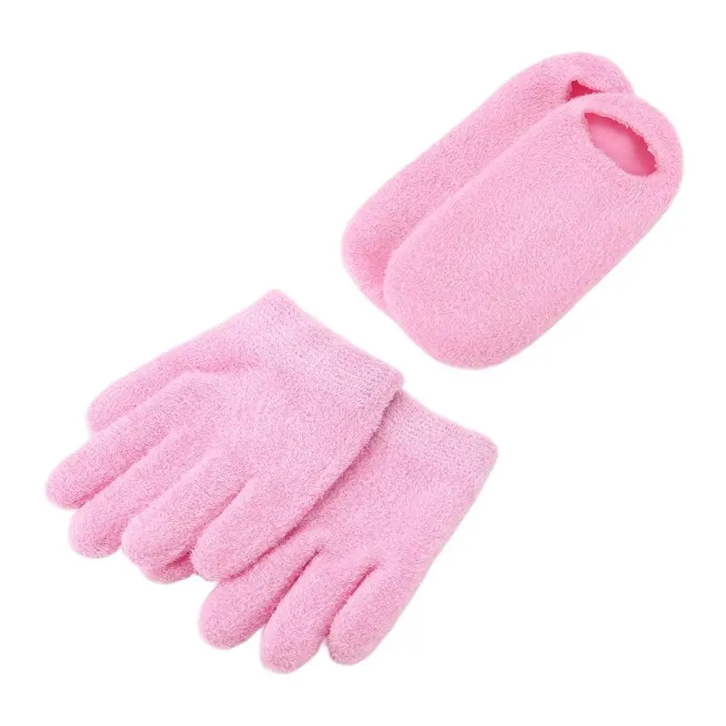 

AED2-увлажняющие гелевые носки, набор перчаток, отбеливание кожи для рук и ног, уход за красотой, спа-лечение, увлажняющий прохладный мягкий хлопковый каблук Booti