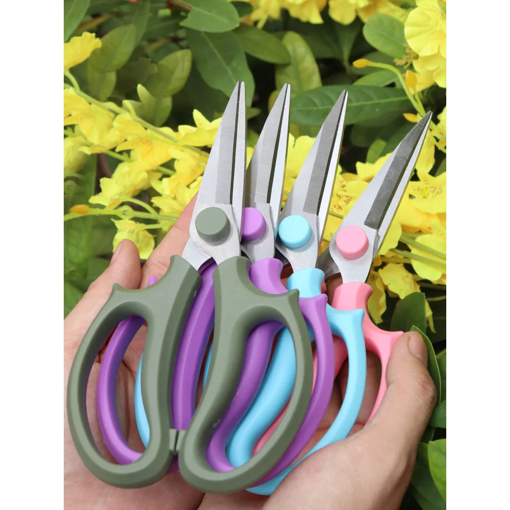 

Floral Shears Stainless Steel Flower Shears Garden Flower Branch Shears Straight Head Long Blade DIY Flower Arrangement Tool