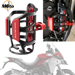 For DUCATI Multistrada 950 1100 1260 1200 S GT 1200S V4 Universal Motorcycle Accessories Beverage Water Bottle Cage Drink Cup