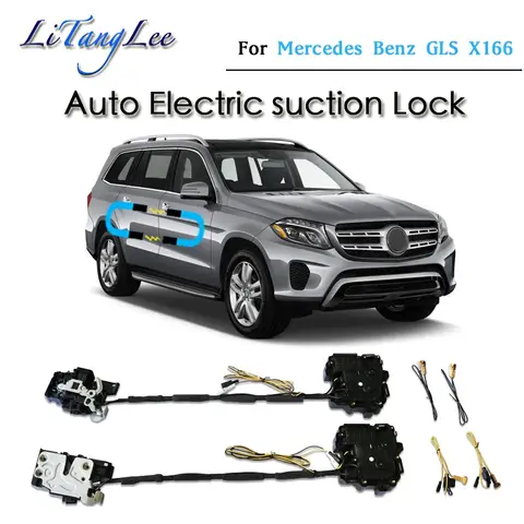 메르세데스 벤츠 GLS 클래스 W463 2010-2025 자동차 소프트 클로징 도어 래치 패스락 액추에이터 자동 전동 흡입 무소음 클로저