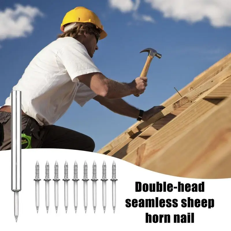 Traceless Rodapé Nails para rodapé e Board, Double-Head Rodapé, Seamless Thread Nail, TV Backdrop