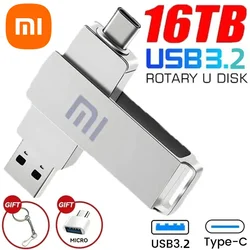 샤오미 USB 3.0 펜 드라이브, 고속 전송 금속 SSD, 휴대용 U 디스크 플래시 드라이브 메모리, USB 스틱, 16TB, 8TB, 4TB