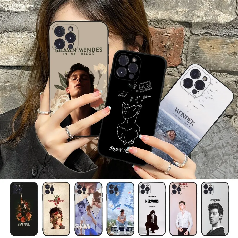 Singer S-Shawn M-Mendes Phone Case Silicone Soft for iphone 16 15 14 13 12 11 Pro Mini XS MAX Plus X Cover