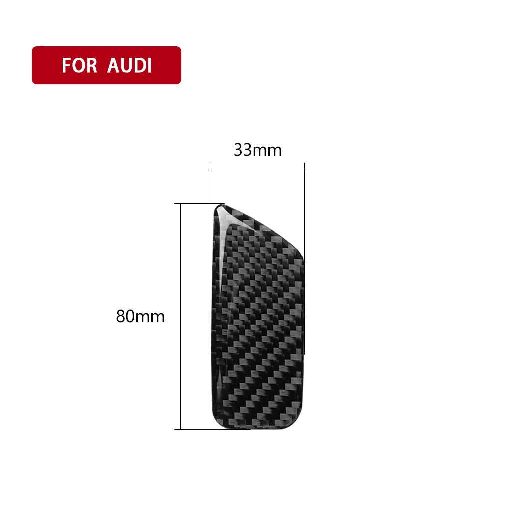 Auto Interior Carbon Fiber Car Passenger Glovebox Switch Panel Sticker Cover Trim Decal Styling For Audi A3 8V 2014-2019