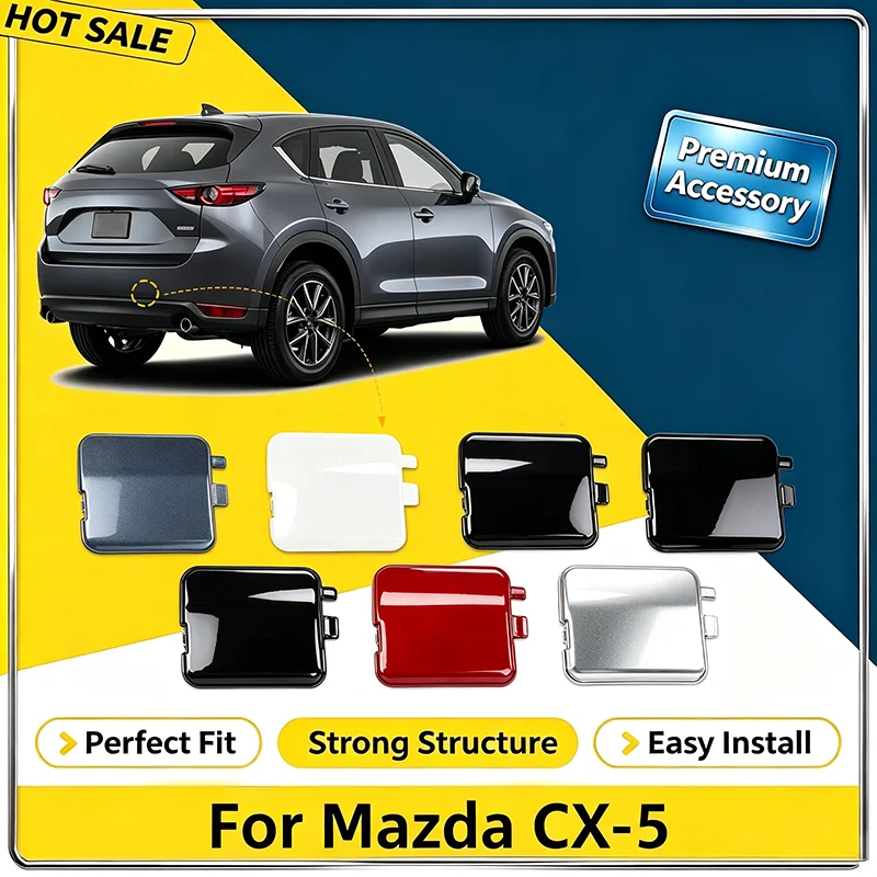 For Mazda CX-5 2017-2021 Rear Bumper Tow Hook Cap Towing Eye Cover KB8A50EK1BB KB8A50EK1 Car Accessories