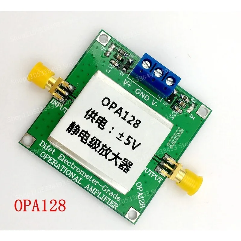 For  Electrometer Stage Operational Amplifier OPA128 Low Bias Low Offset 110dB Gain, High Resistance, Shielded