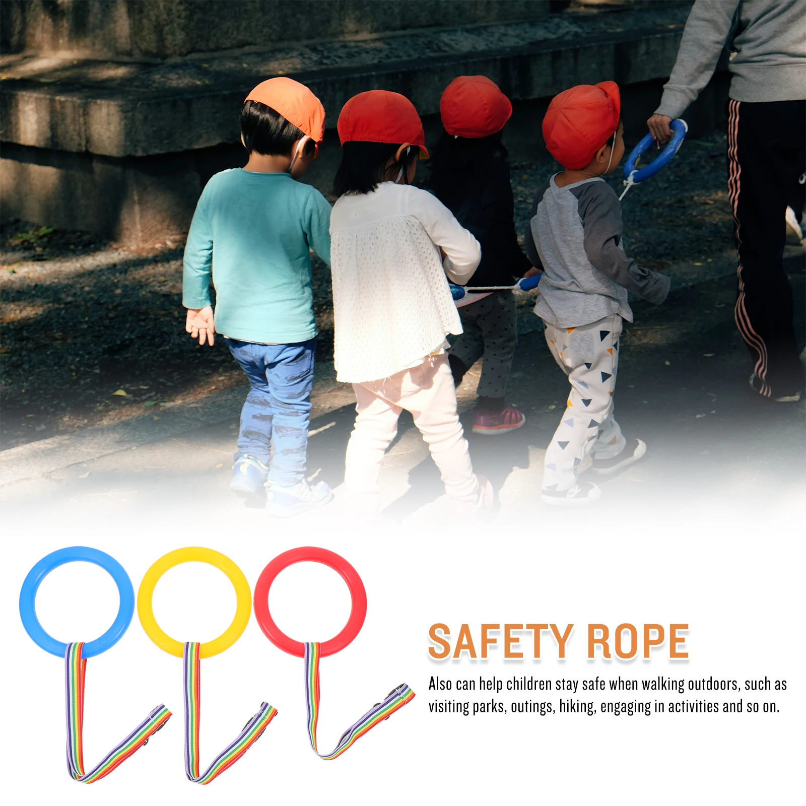 

6pcs Anti-lost Walking Rope for Toddlers Preschool s Traction Leash Safe Outdoor Activity Daycare Nursery School Use