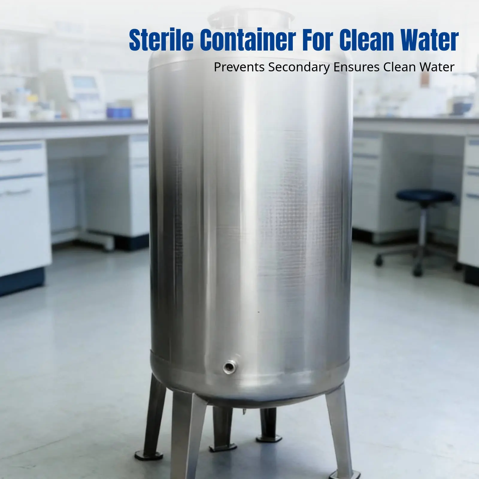 

304 Stainless Steel Water Tank, Sterile Storage, Food & Medical Grade, Horizontal Insulated Clean Water Tank, Rust-Resistant,
