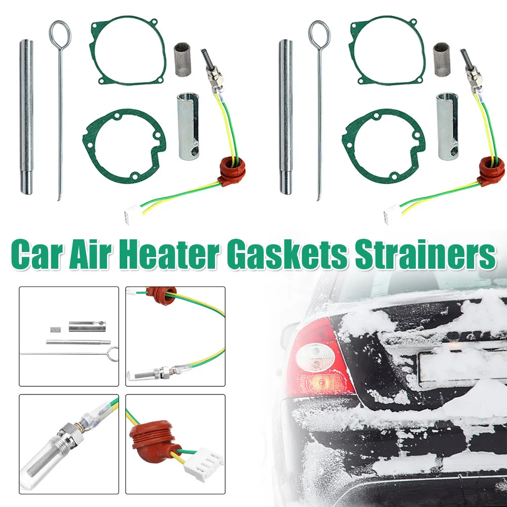 

7pcs Diesel Heater Repair Kit Ceramic Glow Plug Gaskets Strainer for 5-8KW 12V 24V Heater Car Parking Heating Kit