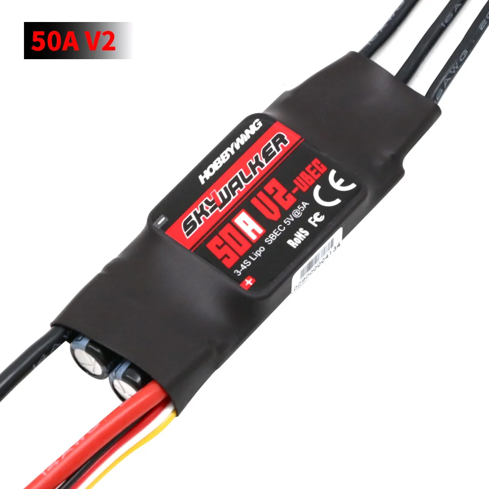 Hobbywing Skywalker 40A 50A 60A 80A 15A 20A 30A 100A 120A V2 130A160A ESC Speed Controller Met UBEC Voor RC Vliegtuigen Helikopter - afbeelding 1