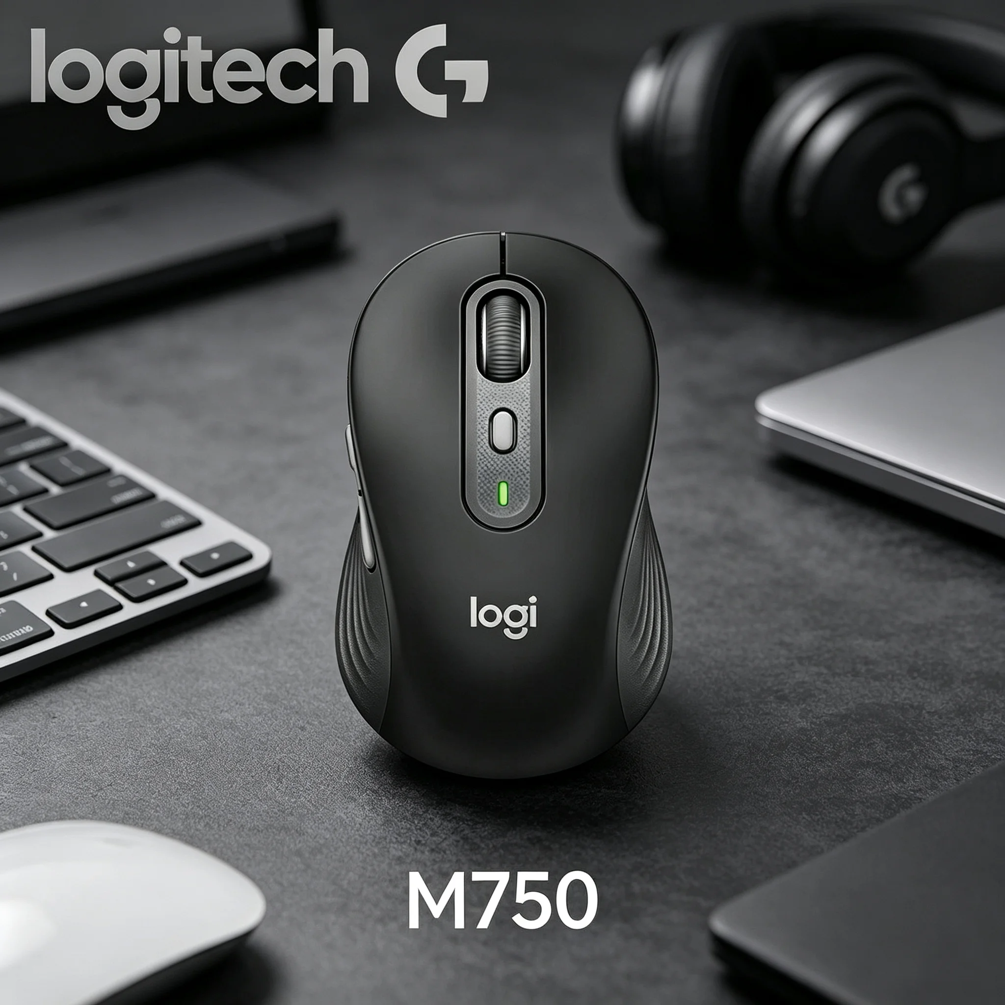 Logitech M750 Silent Wireless Mice No Click Disturb For Late‑Night PUBG Gaming And Quiet Contract Office Environment