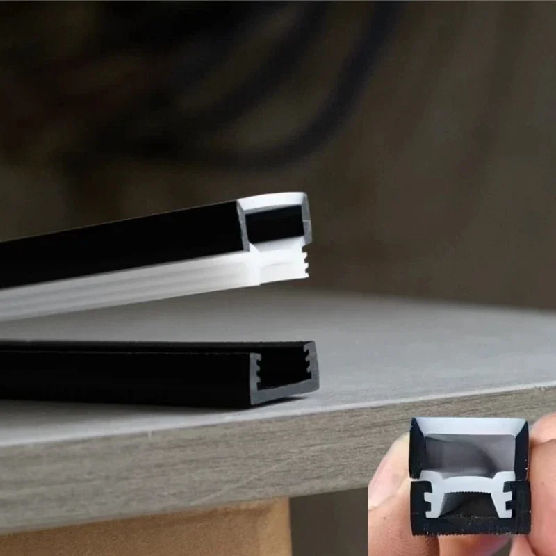 Split-type Silicone LED Strip Sleeve,Silicone Tube Diffuser Channel For Recessed Outdoor Ribbon Flexible Strip Light
