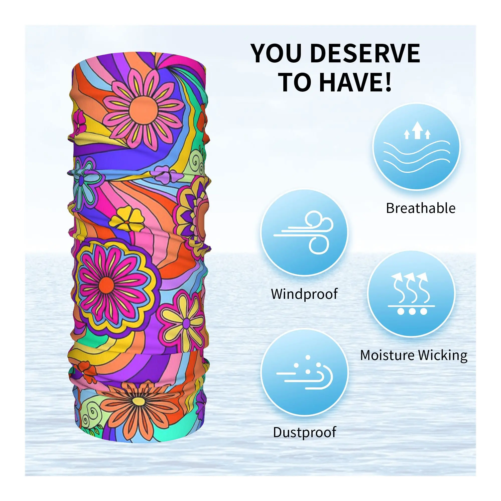 رائع مخدر زهرة السلطة باندانا الرقبة الجراب قناع وشاح متعدد الاستخدام الدراجات وشاح التنزه الصيد للجنسين الكبار قابل للغسل